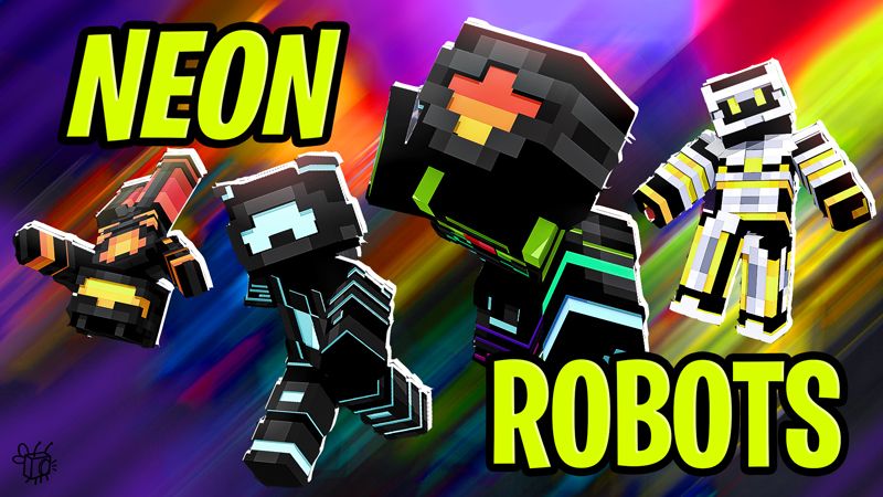 Neon Robots on the Minecraft Marketplace by Blu Shutter Bug