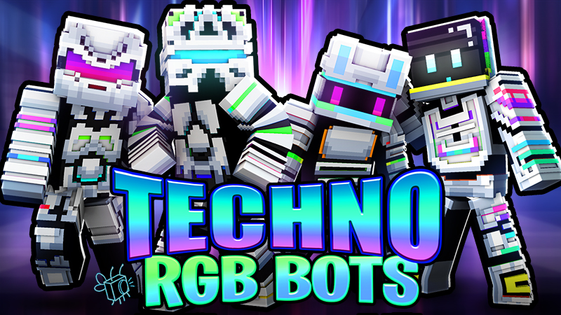 Techno RGB Bots on the Minecraft Marketplace by Blu Shutter Bug