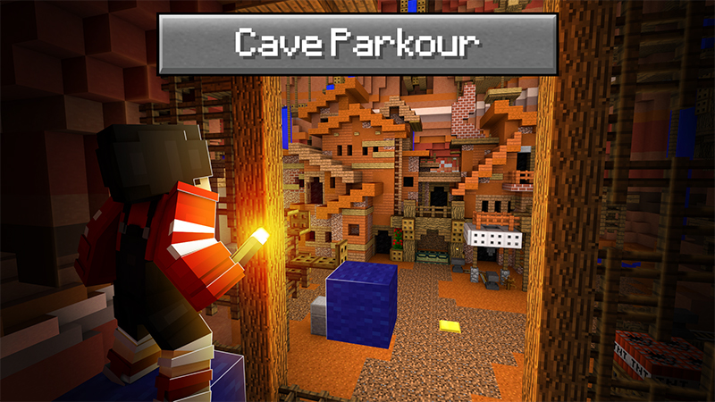 Cave Parkour on the Minecraft Marketplace by Blue Depth Games