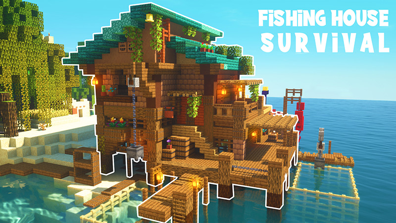 Fishing House Survival on the Minecraft Marketplace by Blue Depth Games