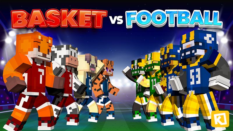 Basket vs Football on the Minecraft Marketplace by Box Build