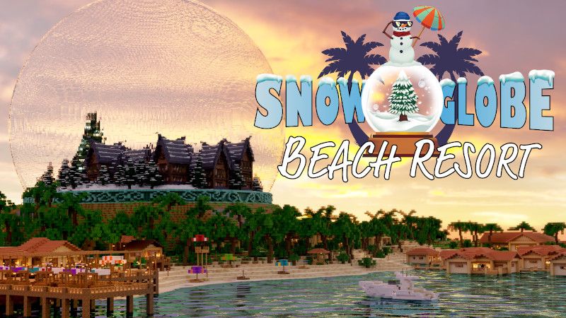 Snow Globe Beach Resort on the Minecraft Marketplace by btwn-creations