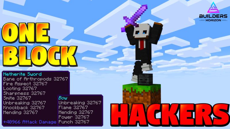 One Block Hackers on the Minecraft Marketplace by builders-horizon