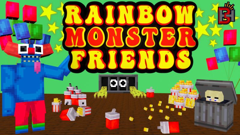 Rainbow Monster Friends on the Minecraft Marketplace by builders-horizon