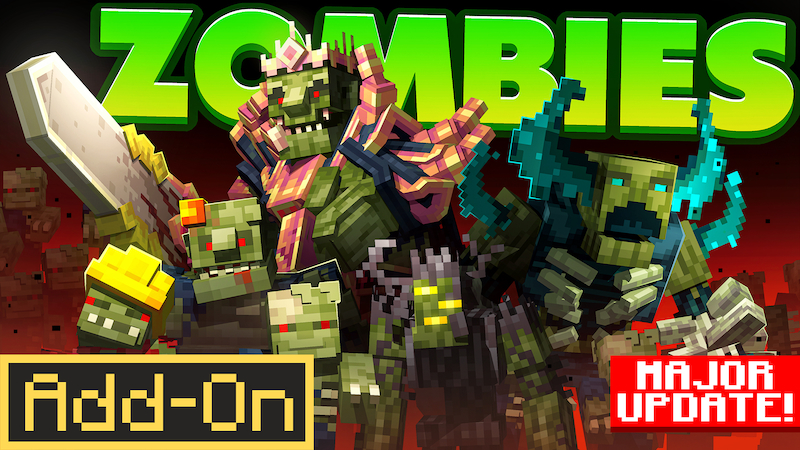 ZOMBIES Add-On on the Minecraft Marketplace by Builders Horizon