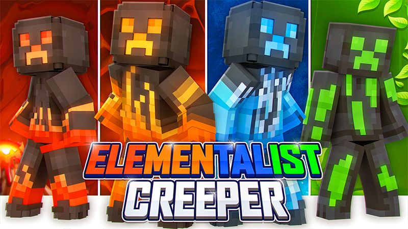 Elementalist Creeper on the Minecraft Marketplace by Bunny Studios