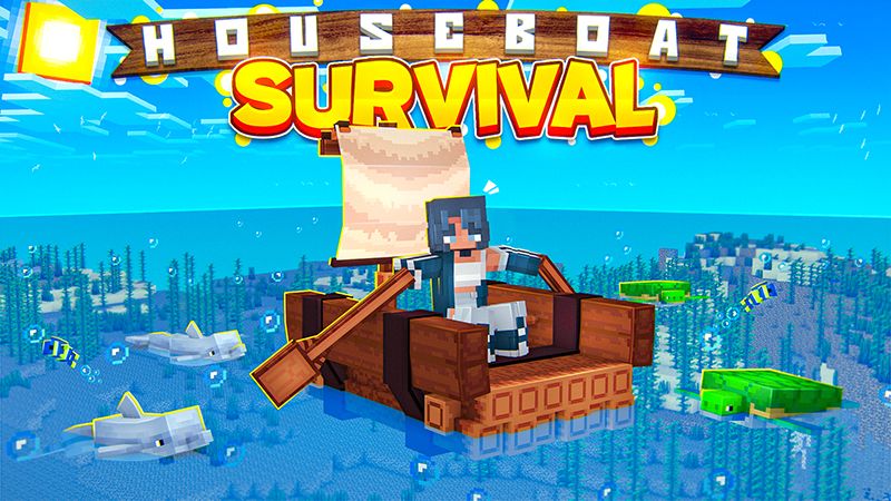 HouseBoat Survival on the Minecraft Marketplace by Bunny Studios