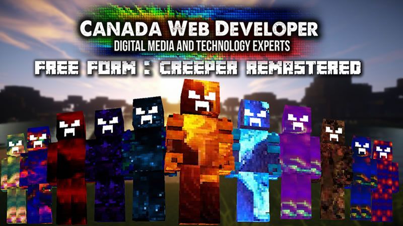 Free Form: Creeper Remastered on the Minecraft Marketplace by CanadaWebDeveloper