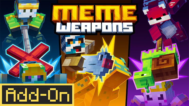 Meme Weapons on the Minecraft Marketplace by Carper Creative