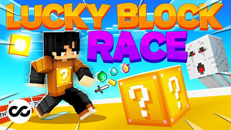 Lucky Block Race on the Minecraft Marketplace by chillcraft