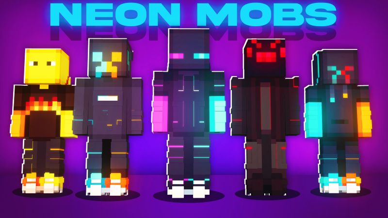 Neon Mobs on the Minecraft Marketplace by CHRONICOVERRIDE LLC