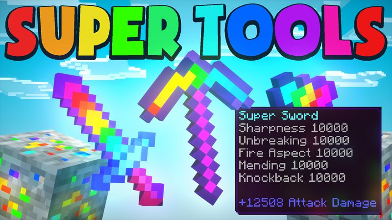 SUPER TOOLS! on the Minecraft Marketplace by Chunklabs