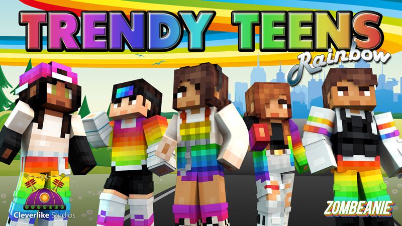 Trendy Teens - Rainbow on the Minecraft Marketplace by Cleverlike