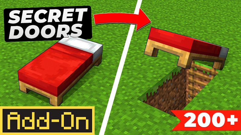 Secret Doors Add-On on the Minecraft Marketplace by CodeStudios