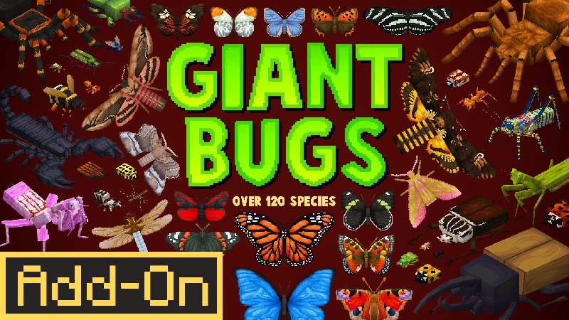 Giant Bugs Add-On on the Minecraft Marketplace by CompyCraft