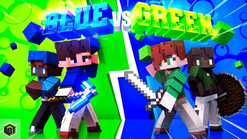 Blue vs Green on the Minecraft Marketplace by CrackedCubes