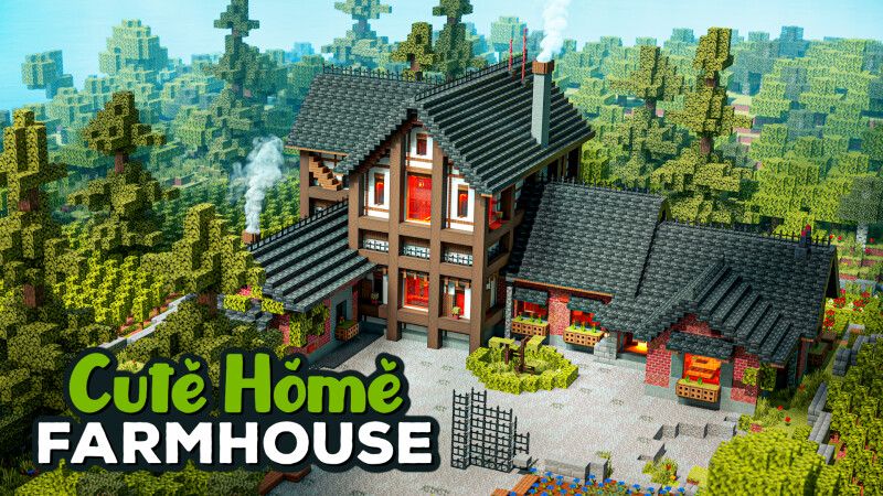 Cute Home Farmhouse on the Minecraft Marketplace by CrackedCubes