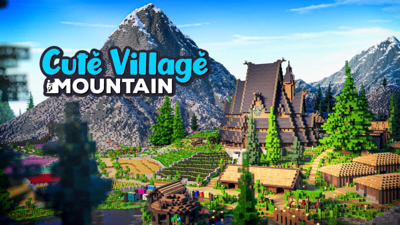 Cute Village Mountain on the Minecraft Marketplace by CrackedCubes