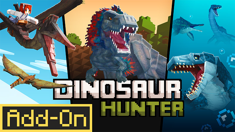 Dinosaur Hunter Add-On (1.0) on the Minecraft Marketplace by CrackedCubes