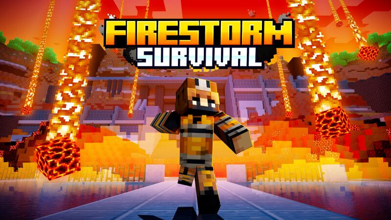 Firestorm Survival on the Minecraft Marketplace by CrackedCubes