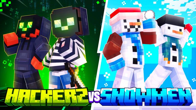 Hackerz vs Snowmen on the Minecraft Marketplace by CrackedCubes