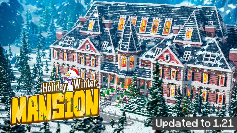 Holiday Winter Mansion on the Minecraft Marketplace by crackedcubes