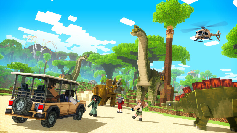 Jurassic Safari on the Minecraft Marketplace by CrackedCubes