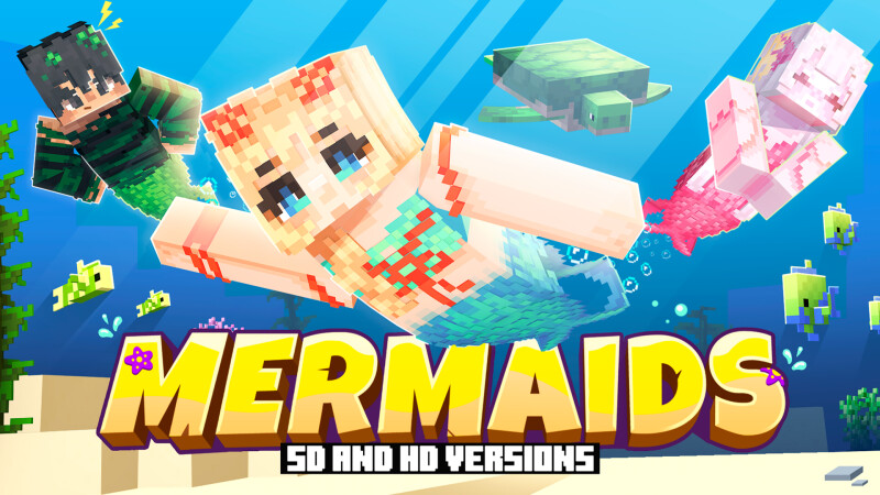 Mermaids (SD and HD Versions) on the Minecraft Marketplace by CrackedCubes