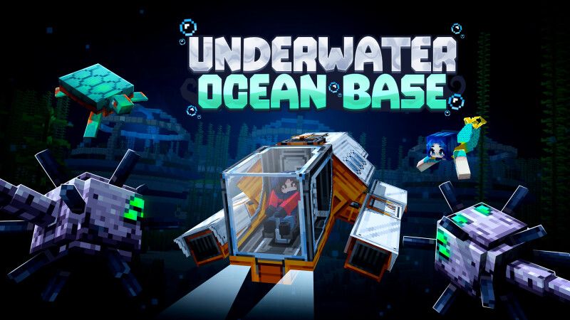 Underwater Ocean Base on the Minecraft Marketplace by CrackedCubes