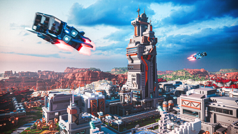United Earth Planetary Station on the Minecraft Marketplace by CrackedCubes