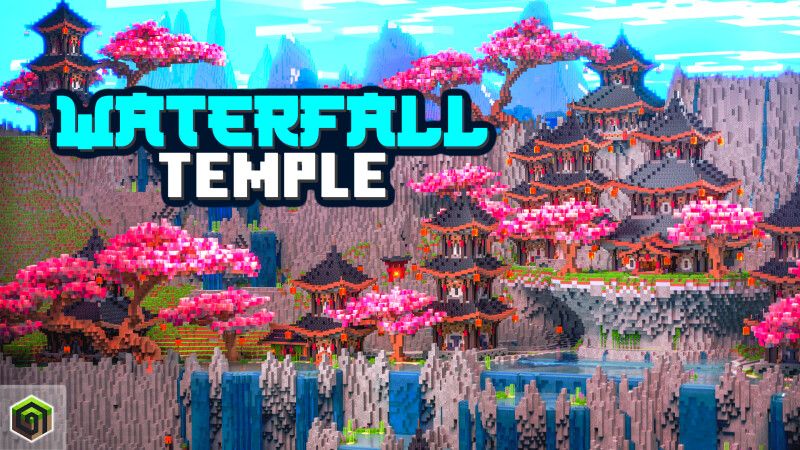 Waterfall Temple on the Minecraft Marketplace by CrackedCubes