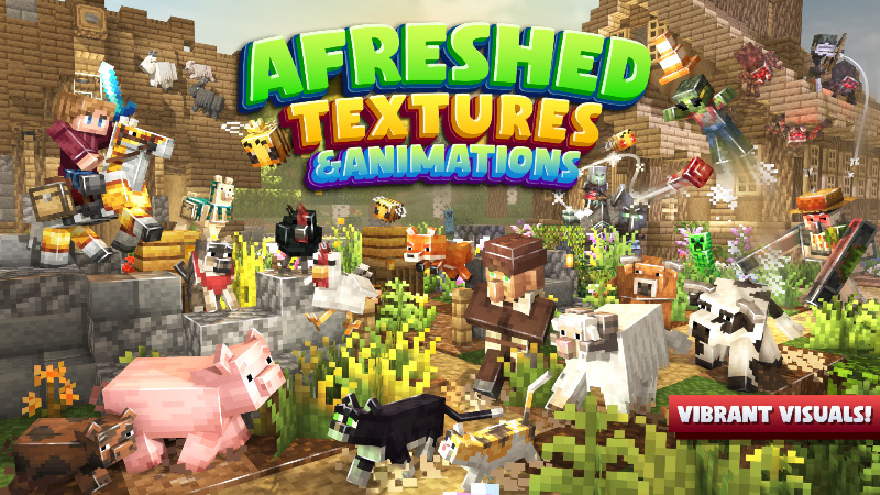 Afreshed Textures & Animations on the Minecraft Marketplace by CreatorLabs