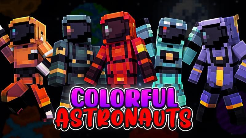 Colorful Astronauts on the Minecraft Marketplace by CubeCraft Games