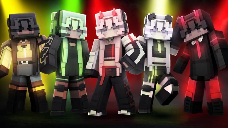 Cyberpunk teens on the Minecraft Marketplace by CubeCraft Games