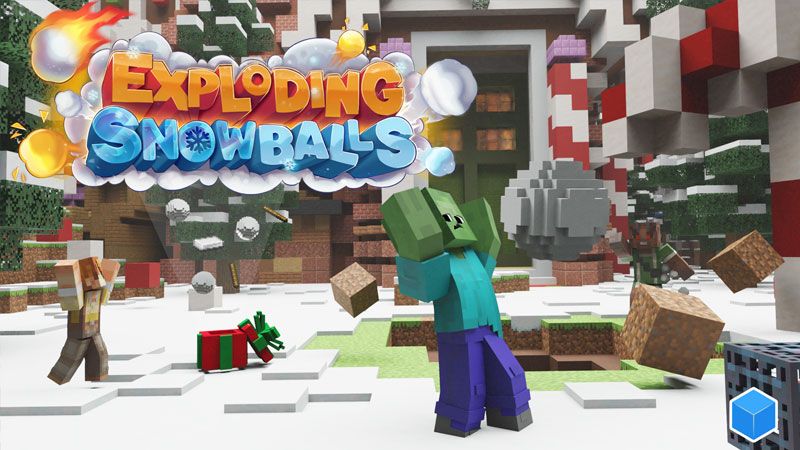 Exploding Snowballs on the Minecraft Marketplace by CubeCraft Games