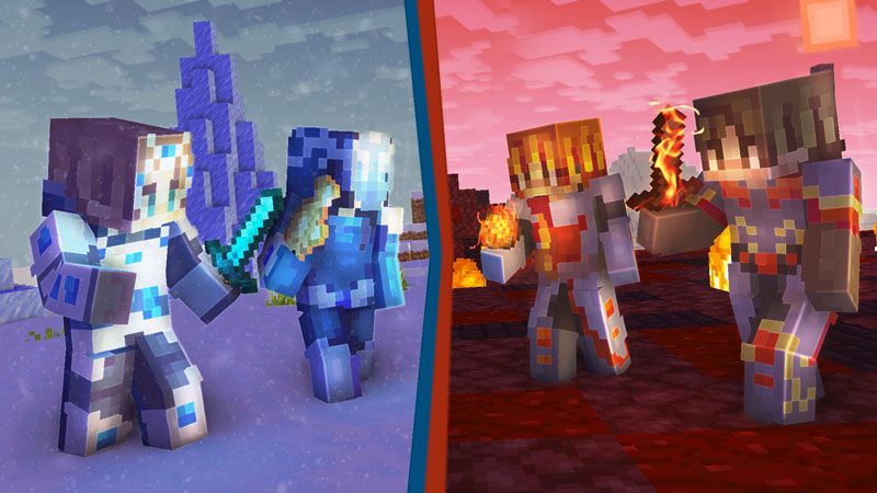 Ice and Fire on the Minecraft Marketplace by CubeCraft Games