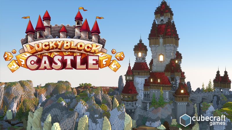 Lucky Block Castle on the Minecraft Marketplace by CubeCraft Games