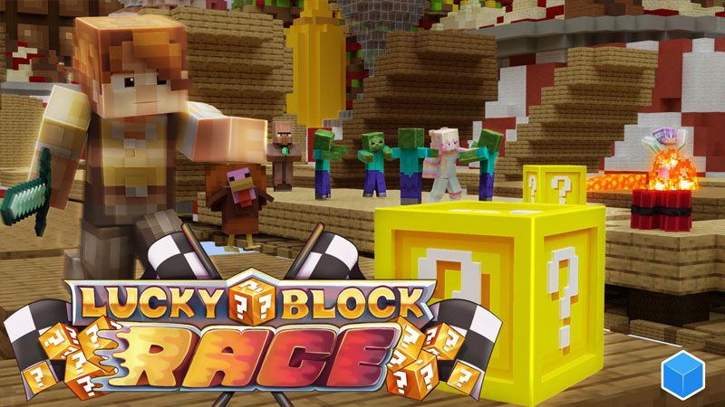 Lucky Block Race on the Minecraft Marketplace by CubeCraft Games