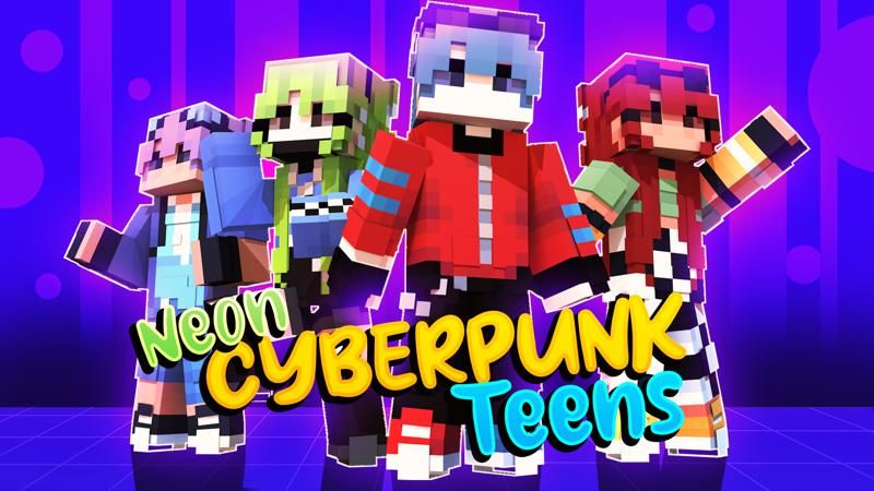 Neon Cyberpunk Teens on the Minecraft Marketplace by CubeCraft Games