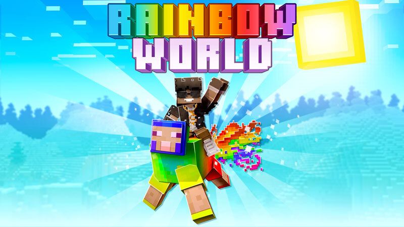 Rainbow World on the Minecraft Marketplace by CubeCraft Games