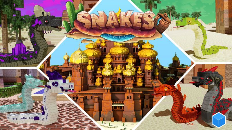 Snakes on the Minecraft Marketplace by CubeCraft Games