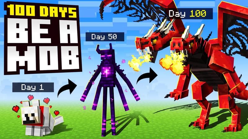 100 Days Be A Mob on the Minecraft Marketplace by Cubed Creations