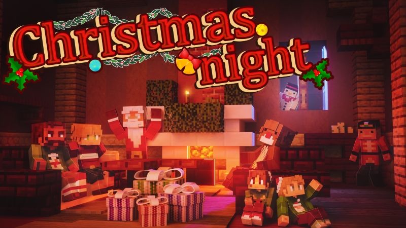 Christmas Night on the Minecraft Marketplace by Cubed Creations