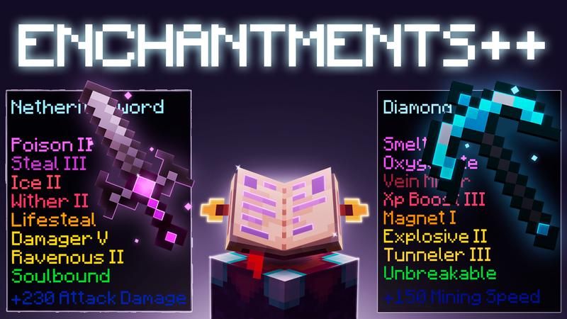 Enchantments++ on the Minecraft Marketplace by Cubed Creations