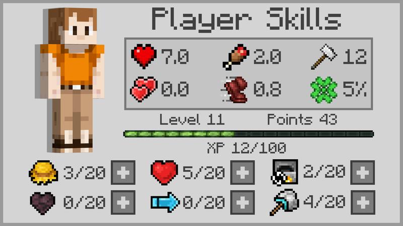 Player Skills on the Minecraft Marketplace by Cubed Creations
