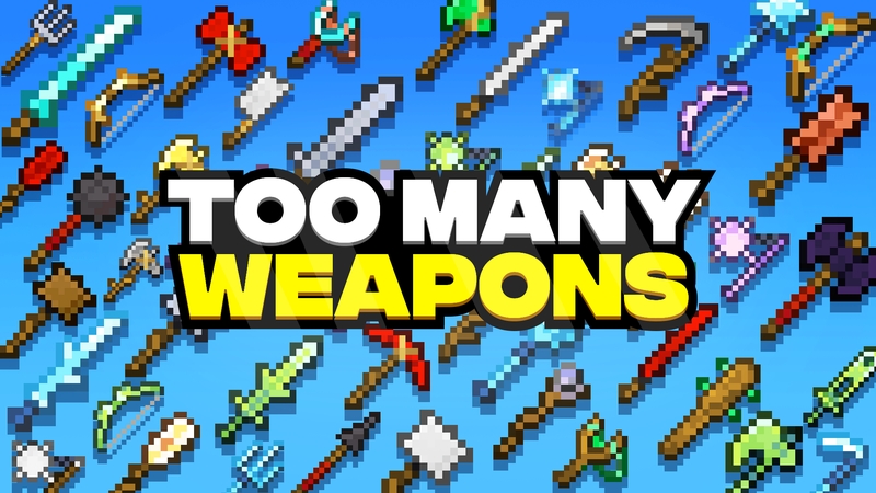 Too Many Weapons on the Minecraft Marketplace by Cubed Creations
