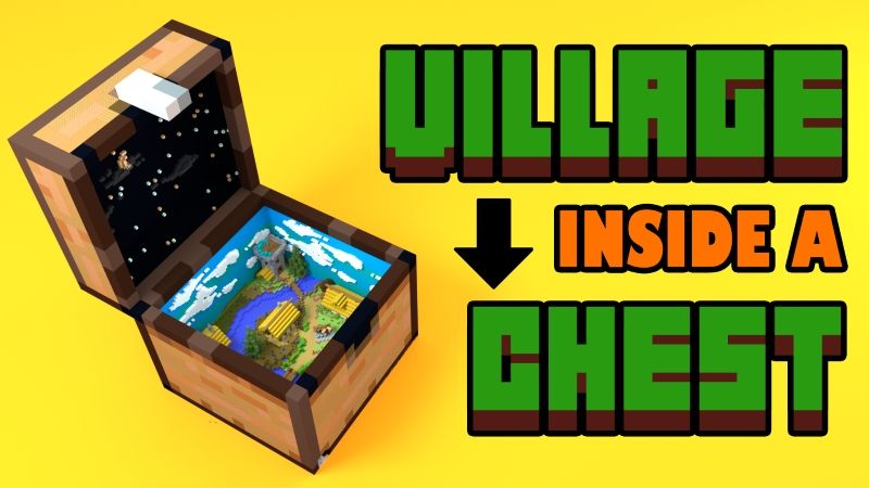 Village Inside a Chest on the Minecraft Marketplace by Cubed Creations