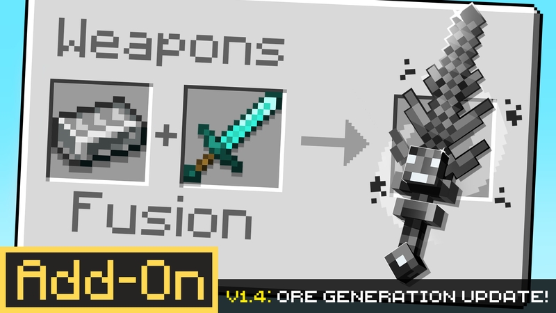 Weapons Fusion 1.4 Add-On on the Minecraft Marketplace by Cubed Creations