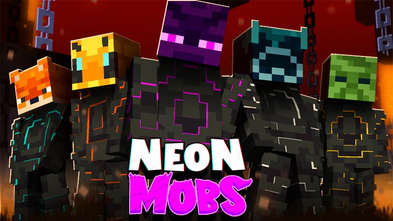 Neon Mobs on the Minecraft Marketplace by Cubeverse