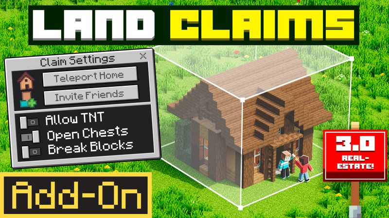 Land Claims 3.0 Add-On on the Minecraft Marketplace by Cubical